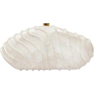 Unique Shell Shape Acrylic Evening Purse - Stylish Handbag for Weddings & More